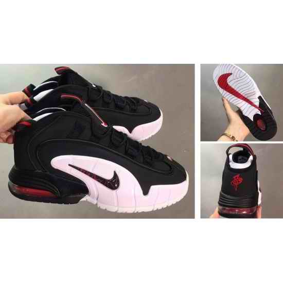 Nike Air Penny 1 Men Shoes Black White Red